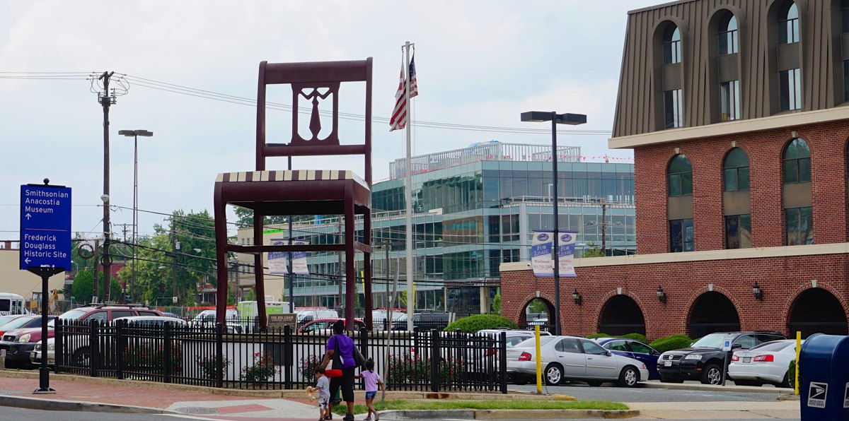 The Big Chair on Martin Luther King Jr. Avenue SE in Anacostia.